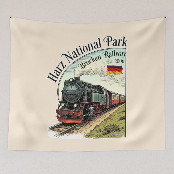 Item preview, Brocken Railway Harz National Park Vintage designed and sold by EvergreenPark - Tee Studio.