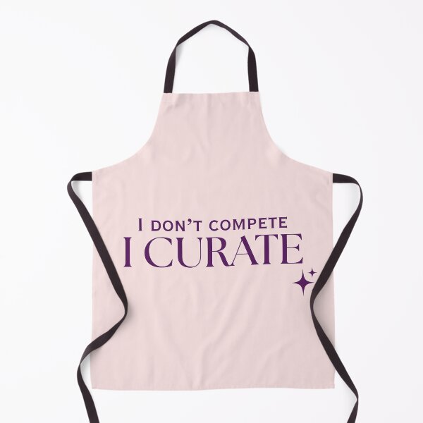 Item preview, I Don't Compete I Curate | Deep Plum Purple Sparkle Typography designed and sold by Sparkle First Co..