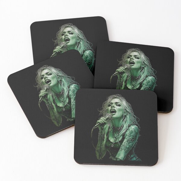 Item preview, Gritty Rock Singer Female Vocalist Grunge Art designed and sold by UrbanPrts.