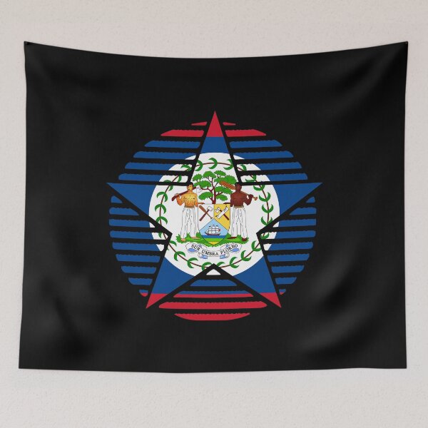 Item preview, Retro Belize Flag Star BZ designed and sold by shitpostee.