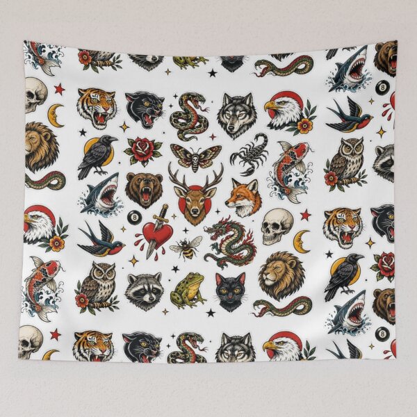 Item preview, Traditional American Tattoo Flash designed and sold by Snurly.