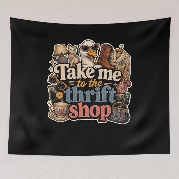 Item preview, Take Me To The Thrift Shop Vintage Style Thrifter designed and sold by snowry.