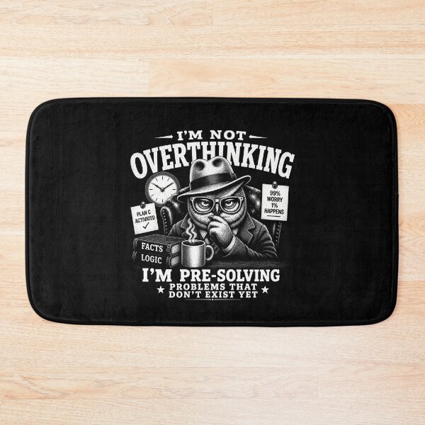 Item preview, I’m Not Overthinking I’m Pre-Solving Problems That Don’t Exist Yet – Funny Owl Design designed and sold by PosiMCreations.
