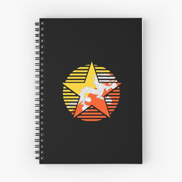 Item preview, Retro Bhutan Flag Star BT designed and sold by shitpostee.