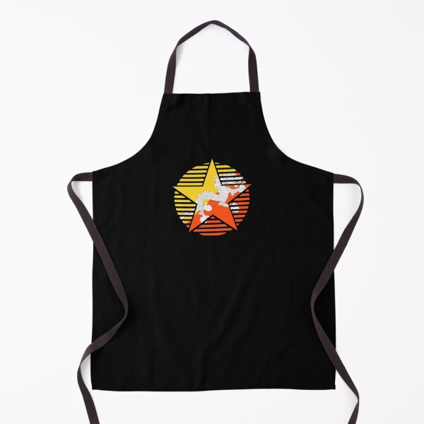 Item preview, Retro Bhutan Flag Star BT designed and sold by shitpostee.
