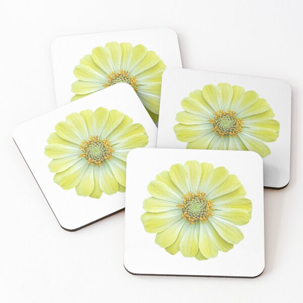 Item preview, Yellow and white zinnia flower. designed and sold by MiMee4451.