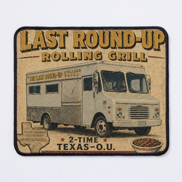Item preview, Last Round-Up Rolling Grill designed and sold by WotanArt.