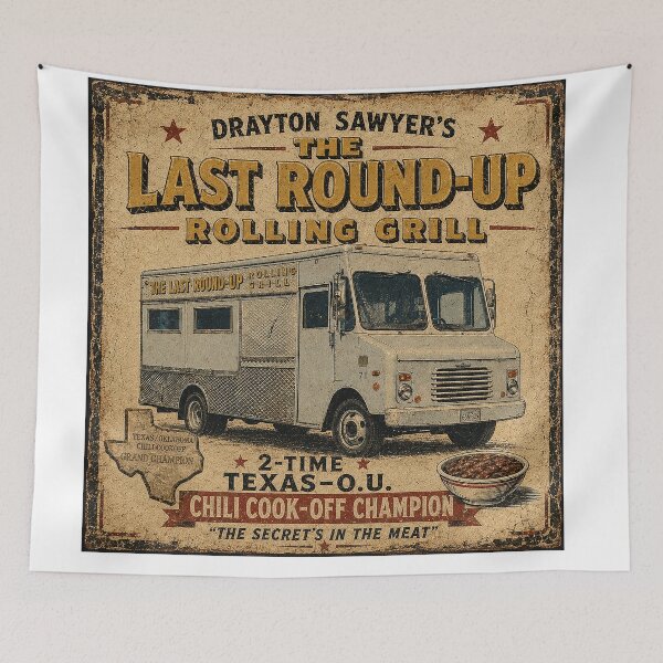 Item preview, Last Round-Up Rolling Grill designed and sold by WotanArt.