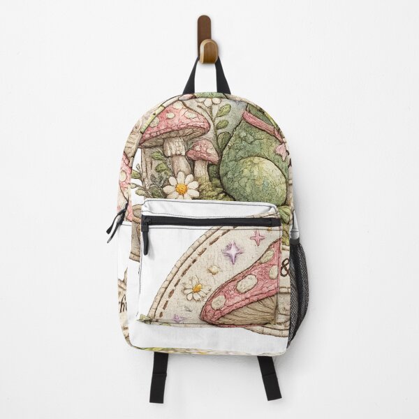 Item preview, Sipping Softly Embroidered Frog & Toadstool designed and sold by zdzdesigner.
