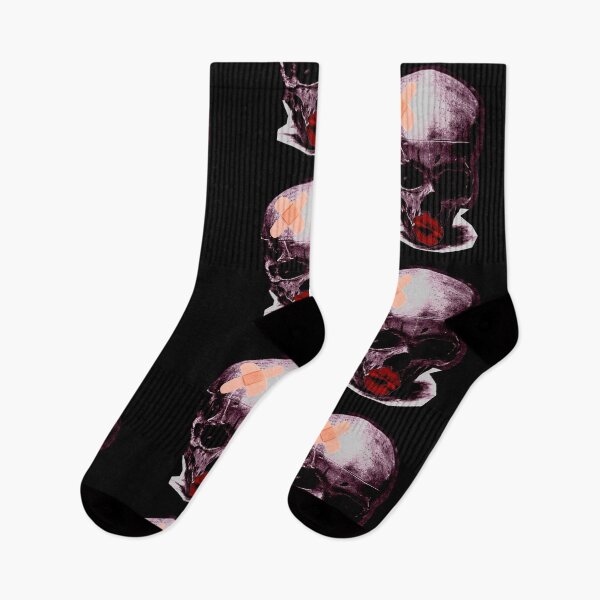 Item preview, Skull With Bandage and Kiss designed and sold by weirdove.