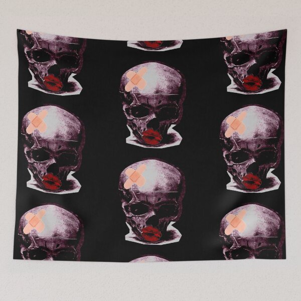 Item preview, Skull With Bandage and Kiss designed and sold by weirdove.