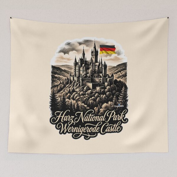 Item preview, Wernigerode Castle Harz National Park designed and sold by EvergreenPark - Tee Studio.