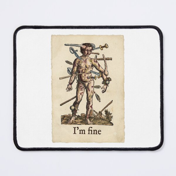 Item preview, I'm Fine Medieval designed and sold by TeeARTHY.