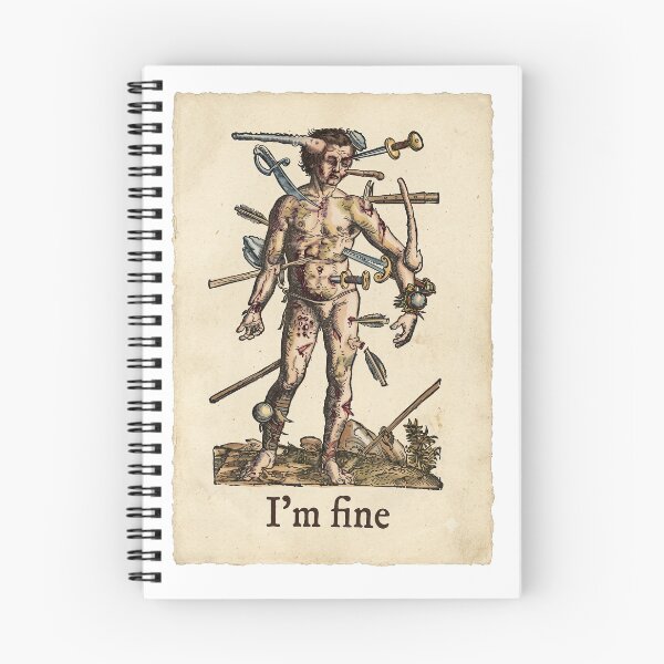 Item preview, I'm Fine Medieval designed and sold by TeeARTHY.