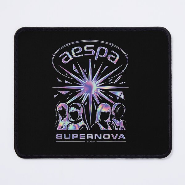 Item preview, AESPA Supernova 2025 Futuristic Holographic K-Pop Fan Art Shirt designed and sold by velorea.