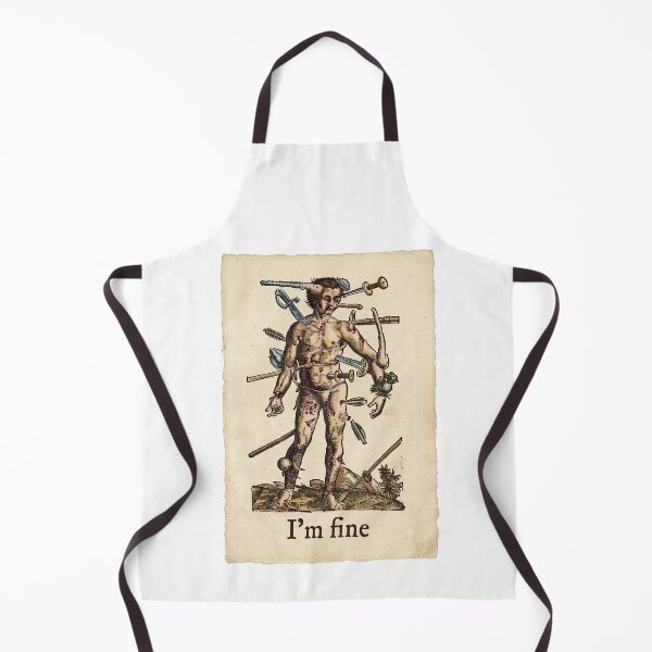 Item preview, I'm Fine Medieval designed and sold by TeeARTHY.
