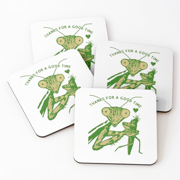 Item preview, Thanks for a Good Time Funny Praying Mantis designed and sold by Gbriel3.
