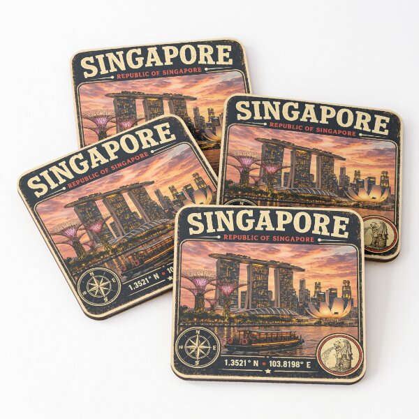 Item preview, Singapore Vintage Travel Sticker designed and sold by naturalsurvival.