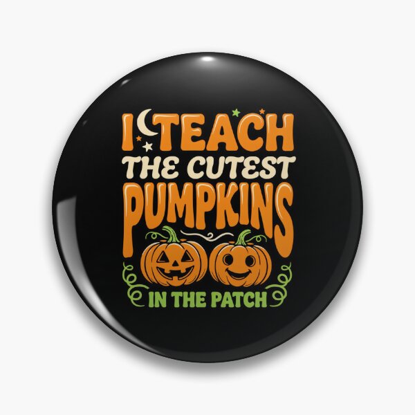 Item preview, I Teach The Cutest Pumpkins In The Patch Funny Jack O Lantern Teacher Tee designed and sold by MizoX7.