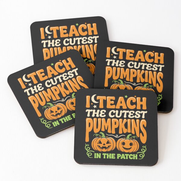 Item preview, I Teach The Cutest Pumpkins In The Patch Funny Jack O Lantern Teacher Tee designed and sold by MizoX7.