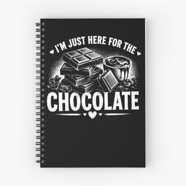 Item preview, I’m Just Here For The Chocolate – Funny Chocolate Lover Sweet Tooth Design designed and sold by PosiMCreations.