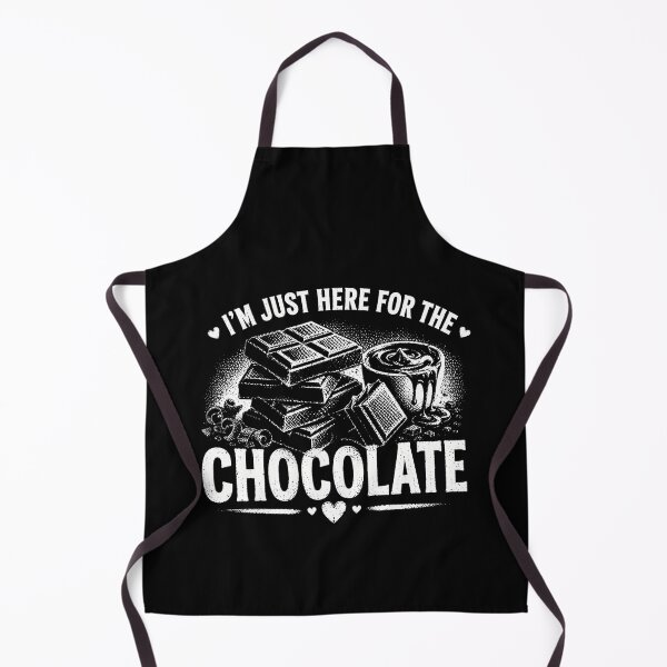 Item preview, I’m Just Here For The Chocolate – Funny Chocolate Lover Sweet Tooth Design designed and sold by PosiMCreations.