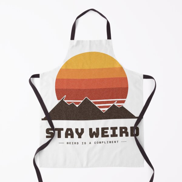 Item preview, Stay Weird — Retro 70s Sunset and Mountains designed and sold by NEXTFORMSTUDIO.