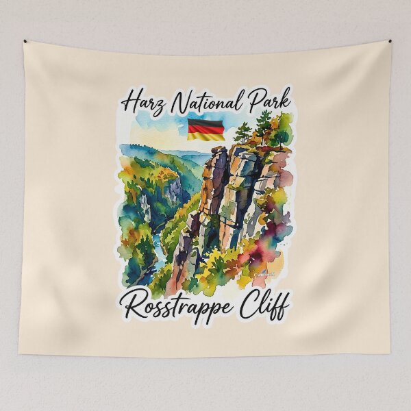 Item preview, Harz National Park Rosstrappe Cliff designed and sold by EvergreenPark - Tee Studio.