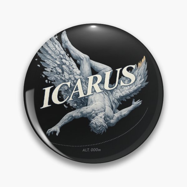 Item preview, Icarus Descending – Fall of Icarus Greek Mythology Design designed and sold by Arrow2025.