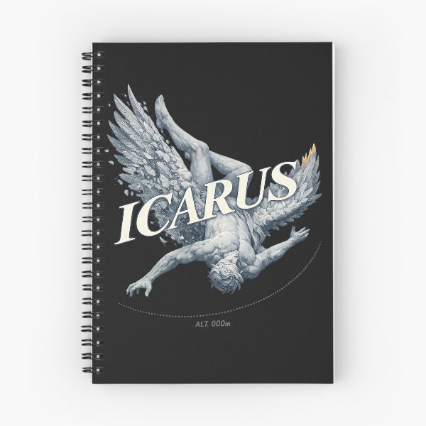 Item preview, Icarus Descending – Fall of Icarus Greek Mythology Design designed and sold by Arrow2025.