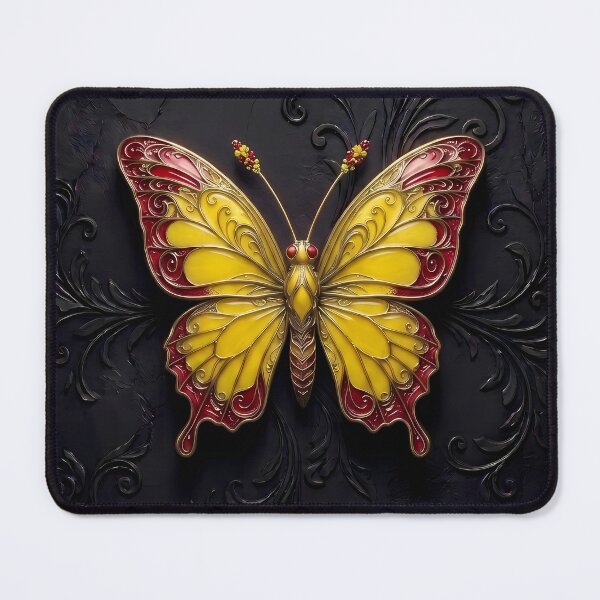 Item preview, Gold and Ruby Red Gothic Butterfly 3D Jewel Design designed and sold by LuisWorks.