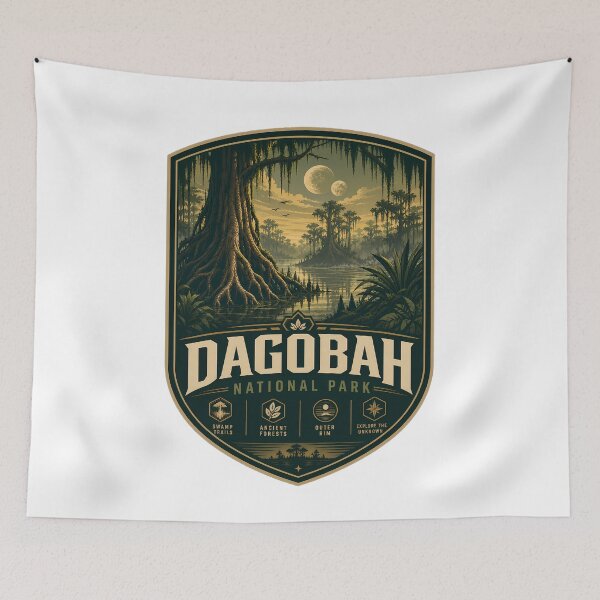 Item preview, Dagobah National Park Nature Landscape designed and sold by FrontierCosmic.