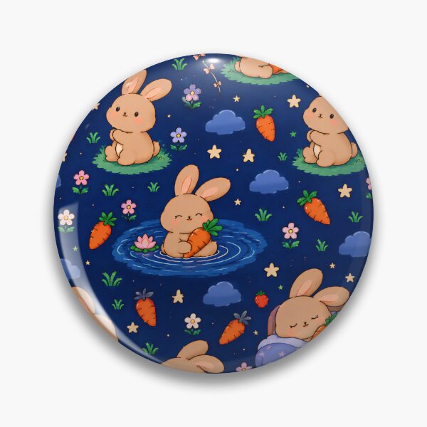 Item preview, Cute Kawaii Sleeping Bunny Bedtime Stories Seamless Pattern designed and sold by yosefabutair.