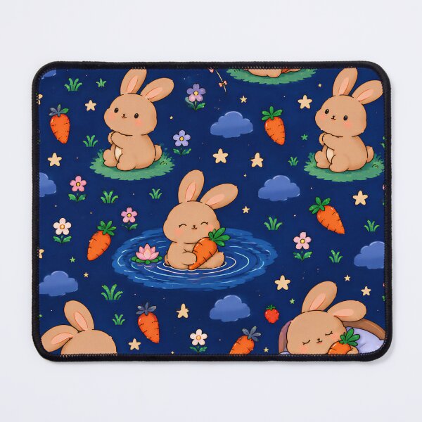 Item preview, Cute Kawaii Sleeping Bunny Bedtime Stories Seamless Pattern designed and sold by yosefabutair.