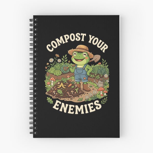 Item preview, Compost Your Enemies Funny Gardening Frog designed and sold by snowry.