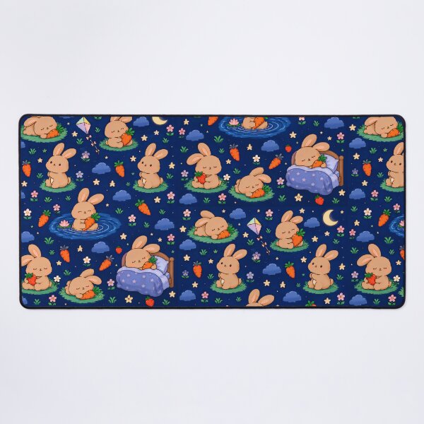 Item preview, Cute Kawaii Sleeping Bunny Bedtime Stories Seamless Pattern designed and sold by yosefabutair.