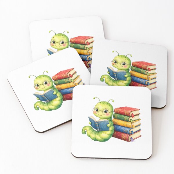 Item preview, Book Worm designed and sold by Whimsy Petal and Co..
