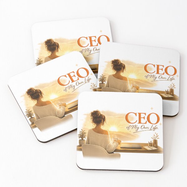 Item preview, CEO of my own life - Ambitious woman illustration designed and sold by ElleMind.