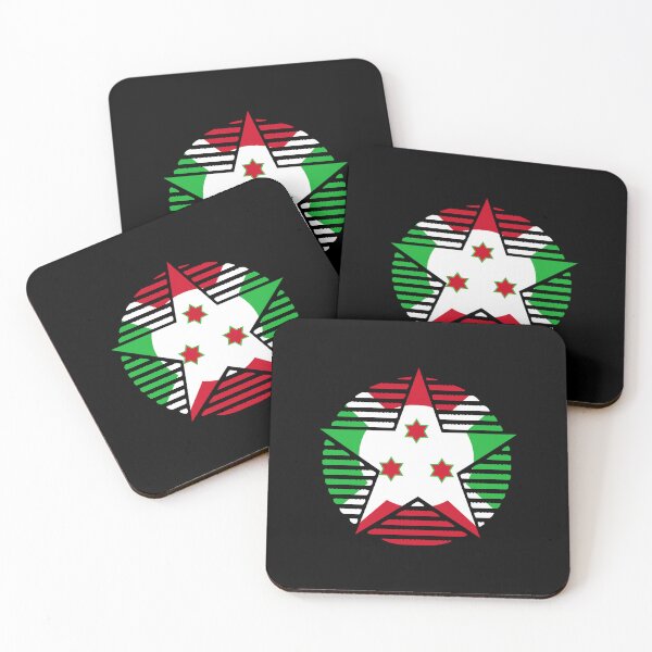 Item preview, Retro Burundi Flag Star BI designed and sold by shitpostee.