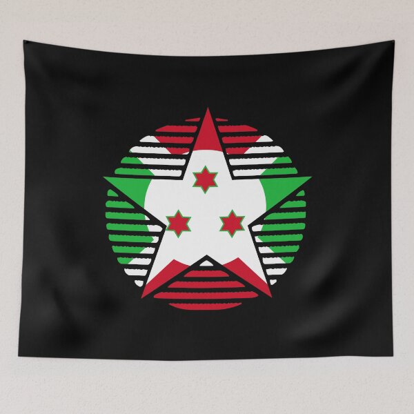 Item preview, Retro Burundi Flag Star BI designed and sold by shitpostee.