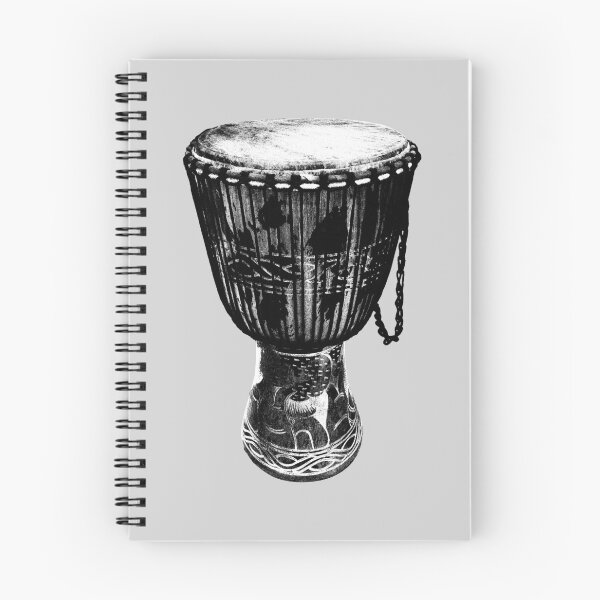 Item preview, Monochrome Djembe Drum | West African Rhythm designed and sold by MammothArt.