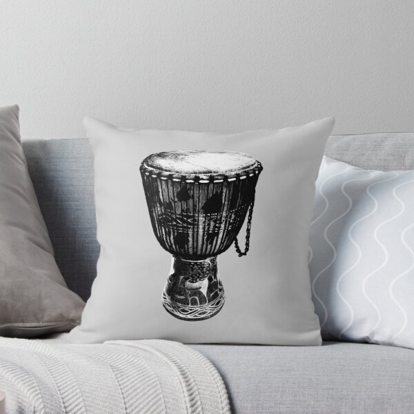 Item preview, Monochrome Djembe Drum | West African Rhythm designed and sold by MammothArt.