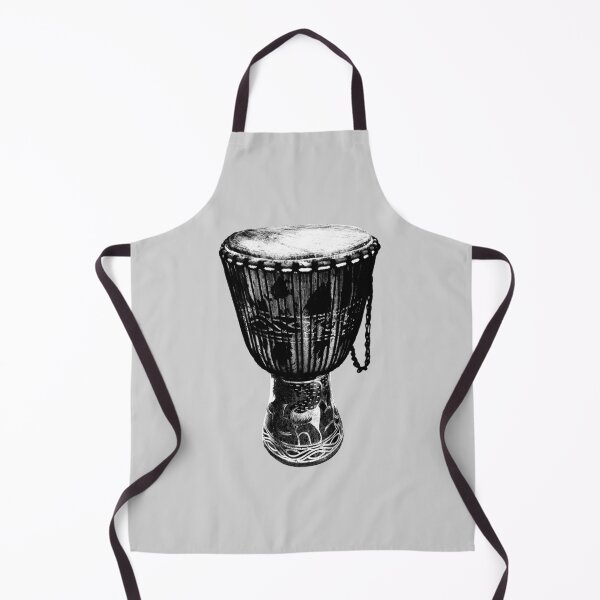 Item preview, Monochrome Djembe Drum | West African Rhythm designed and sold by MammothArt.