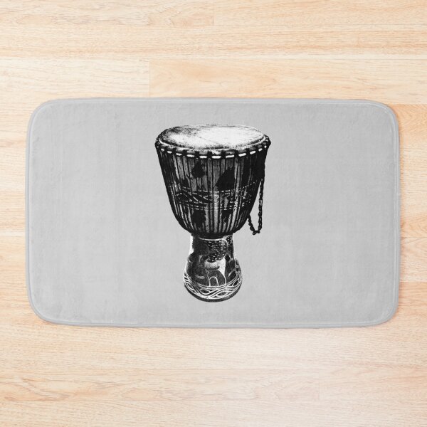 Item preview, Monochrome Djembe Drum | West African Rhythm designed and sold by MammothArt.