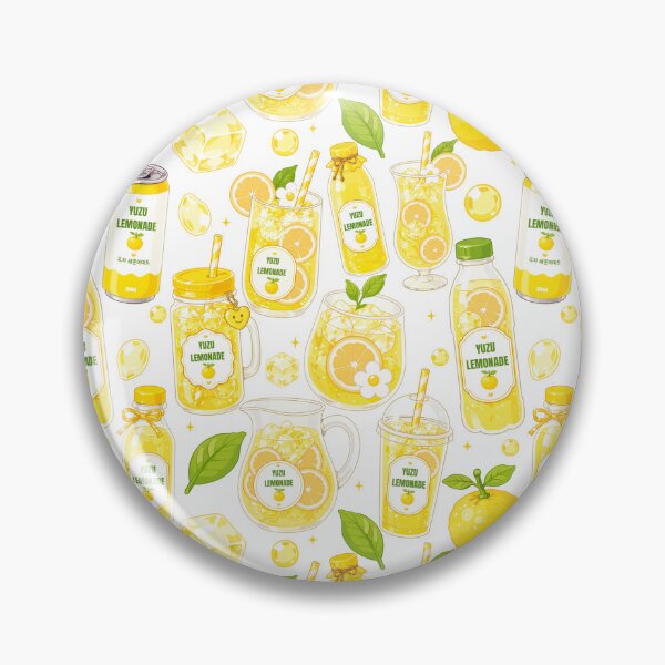 Item preview, Cute Yuzu Lemonade Drink Seamless  designed and sold by KJackArtwork.