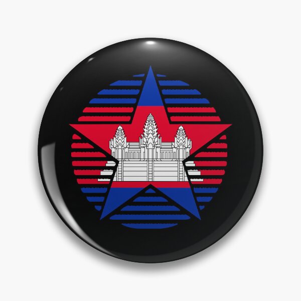 Item preview, Retro Cambodia Flag Star KH designed and sold by shitpostee.