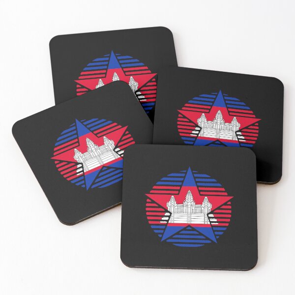 Item preview, Retro Cambodia Flag Star KH designed and sold by shitpostee.