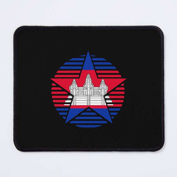Item preview, Retro Cambodia Flag Star KH designed and sold by shitpostee.