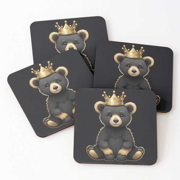 Item preview, Gold Crown Bear Cub Cute Art designed and sold by CrippiCrippi.