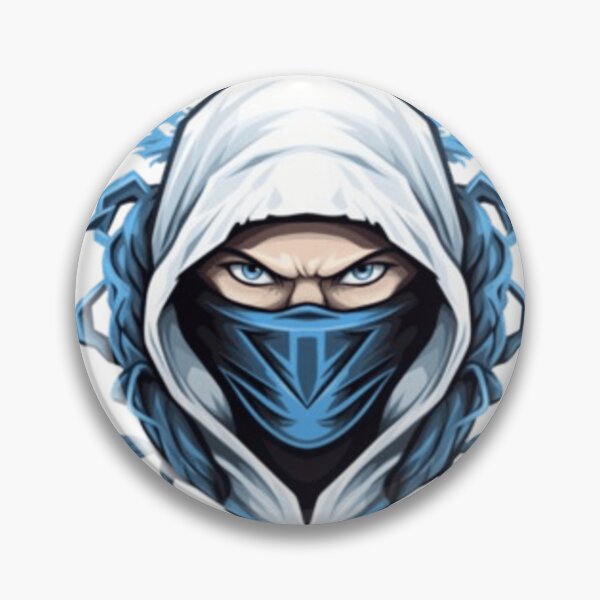 Item preview, Blue Ninja Mask Logo | Hooded Assassin Esports Gaming Mascot | Cyber Ninja Sticker & T-Shirt designed and sold by ArhaanFashions.